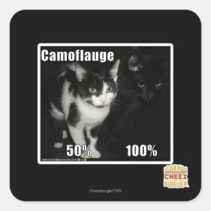 Sticker Carré Camouflage