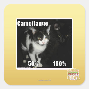 Sticker Carré Camouflage