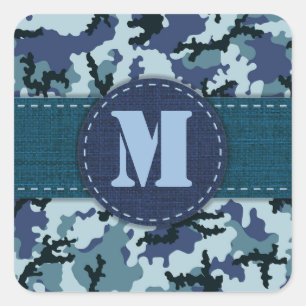 Sticker Carré Camouflage de la marine