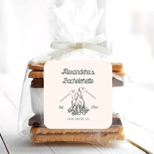 Sticker Carré Camp Bachelorette