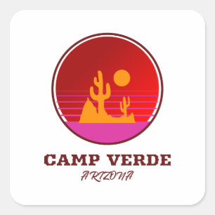 Sticker Carré Camp Verde - Arizona