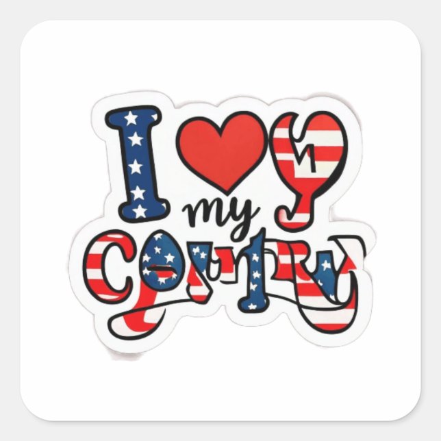 Sticker Carré Canada (Devant)