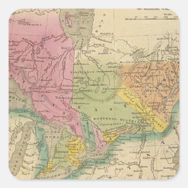 Sticker Carré Canada 2 (Devant)