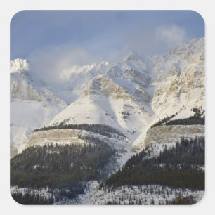 Sticker Carré Canada, Alberta, parc national de Banff. Vue de