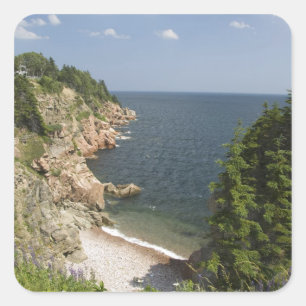 Sticker Carré Canada, Nouvelle-Écosse, île du Cap-Breton, Cabot