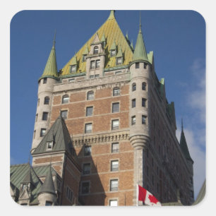 Sticker Carré Canada, Québec, Québec. Château Fairmont