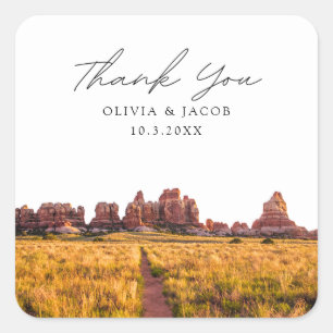 Sticker Carré Canyonlands Mariage Pittoresque Photo Merci