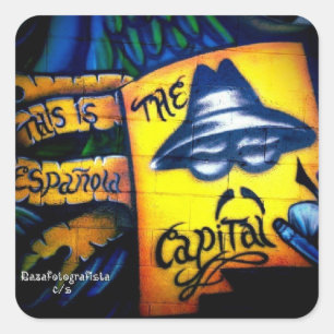 Sticker Carré Capital de Lowrider
