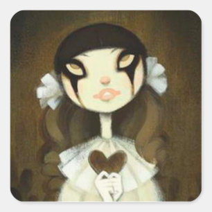 Sticker Carré Caractère de conte fée foncée 1