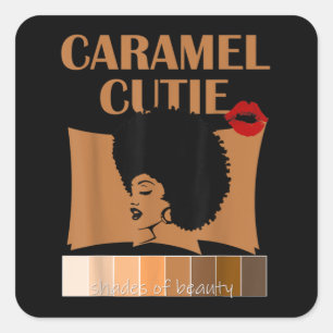 Sticker Carré Caramel Cutie