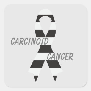 Sticker Carré Carcinoïde Cancer Zebra Sensibilisation par Janz