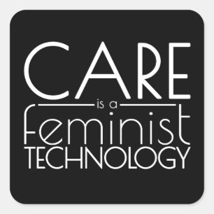 Sticker Carré Care est une technologie féministe