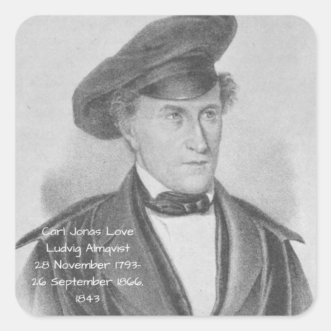 Sticker Carré Carl Jonas Love Ludvig Almqvist (Devant)
