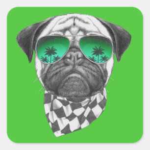 Sticker Carré Carlin de Miami
