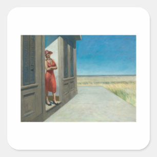 Sticker Carré Carolina Morning - Edward Hopper