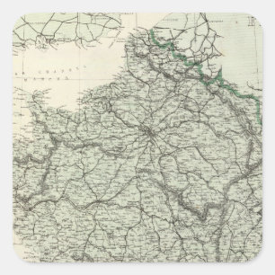 Sticker Carré Carte de France