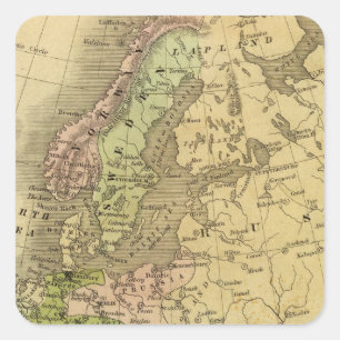 Sticker Carré Carte de l'Europe Olney