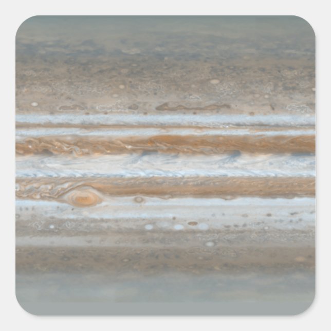 Sticker Carré Carte des couleurs de Jupiter 2 (Devant)