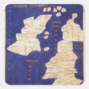 Sticker Carré Carte des îles britanniques, de 'Geographia