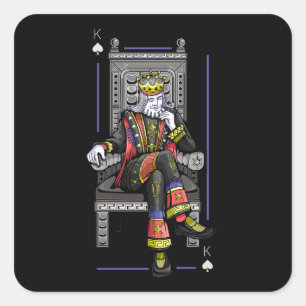 Sticker Carré Carte King