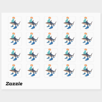 Sticker Carré Carte postale