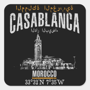 Sticker Carré Casablanca