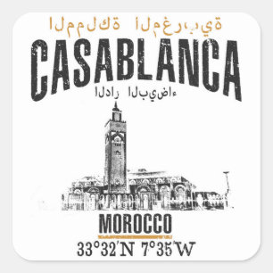 Sticker Carré Casablanca