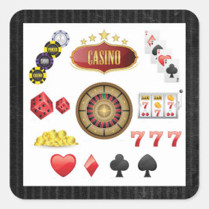 Sticker Carré Casino