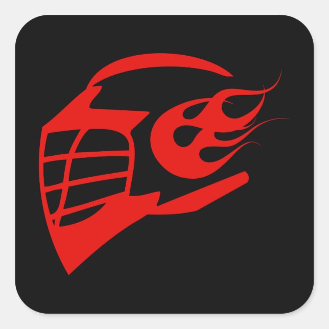 Sticker Carré Casque (Devant)