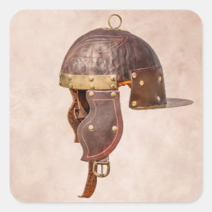 Sticker Carré Casque militaire romain antique