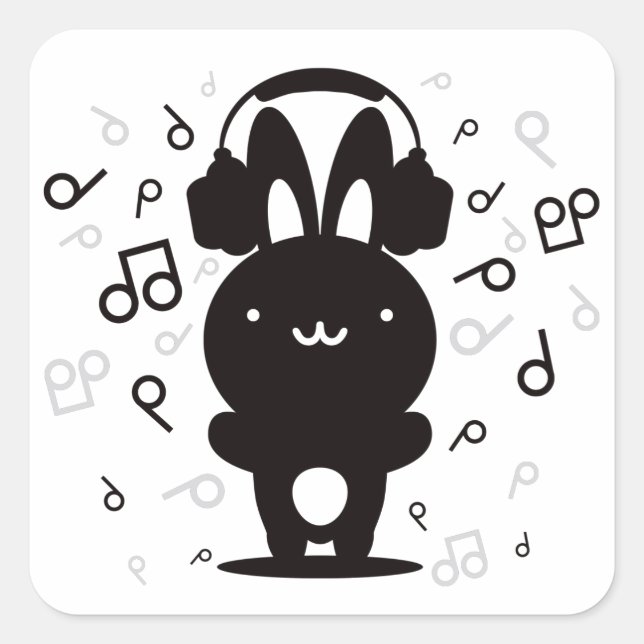 Sticker Carré Casque_Rabbit (Devant)