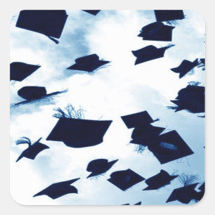 Sticker Carré Casquette Toss Carré de diplômes
