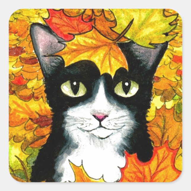 Sticker Carré cat 447 (Devant)