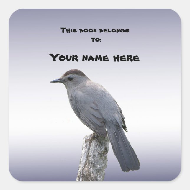Sticker Carré Catbird Boplate (Devant)