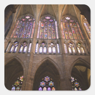 Sticker Carré Cathédrale de Léon, vitraux intérieurs