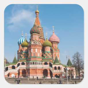 Sticker Carré Cathédrale Saint-Basile de Moscou