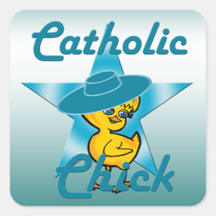 Sticker Carré Catholique #7