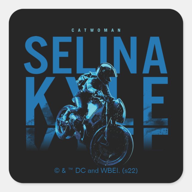 Sticker Carré Catwoman Selina Kyle (Devant)