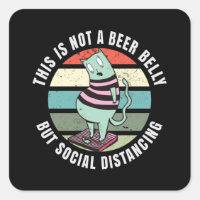 Ce n'est pas un ventre de bière, mais une distance