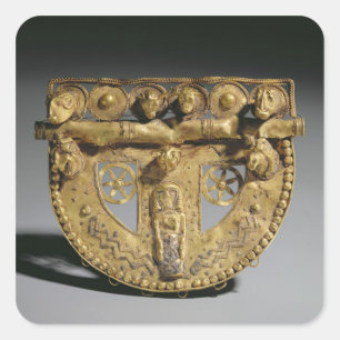 Sticker Carré Ceinture avec décoration granulée, Orientaliz