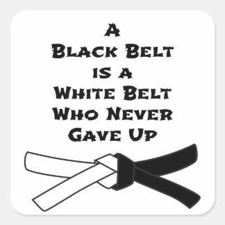 Sticker Carré Ceinture noire