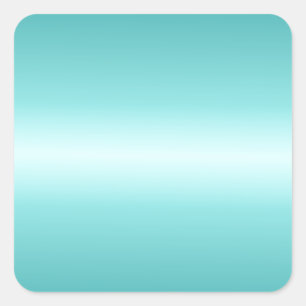 Sticker Carré Celeste horizontal et dégradé Turquoise