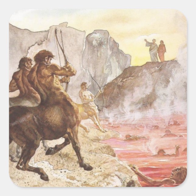 Sticker Carré Centaur Archers-Inferno (Devant)
