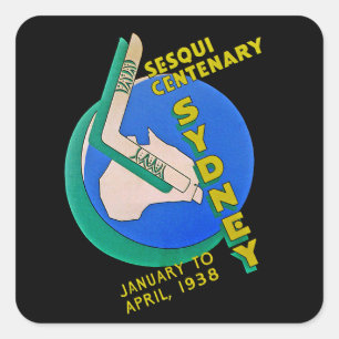 Sticker Carré Centenaire de Sydney Sesqui