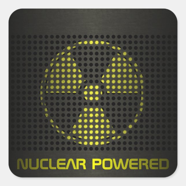 Sticker Carré Centré nucléaire (Devant)