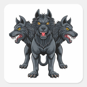 Sticker Carré Cerberus