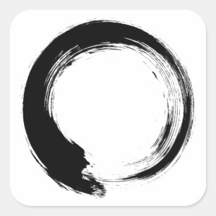 Sticker Carré Cercle Zen Enso