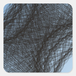 Sticker Carré cercles sombres qui se chevauchent