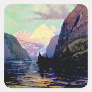 Sticker Carré C'est l'Alaska