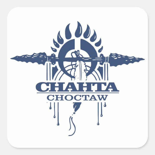 Sticker Carré Chahta (Choctaw) (Devant)